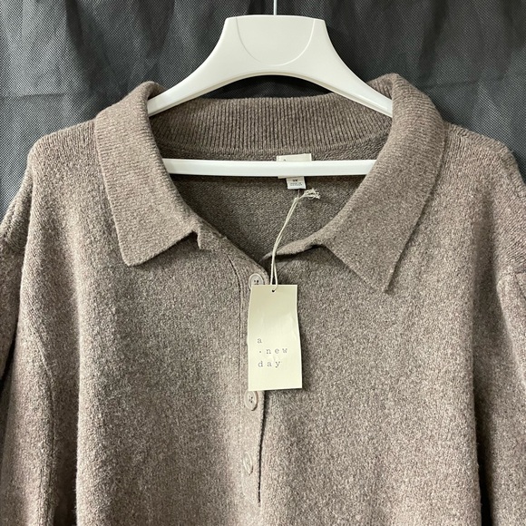 1/4 button down, soft and cozy sweater 3X a new day - Picture 6 of 9